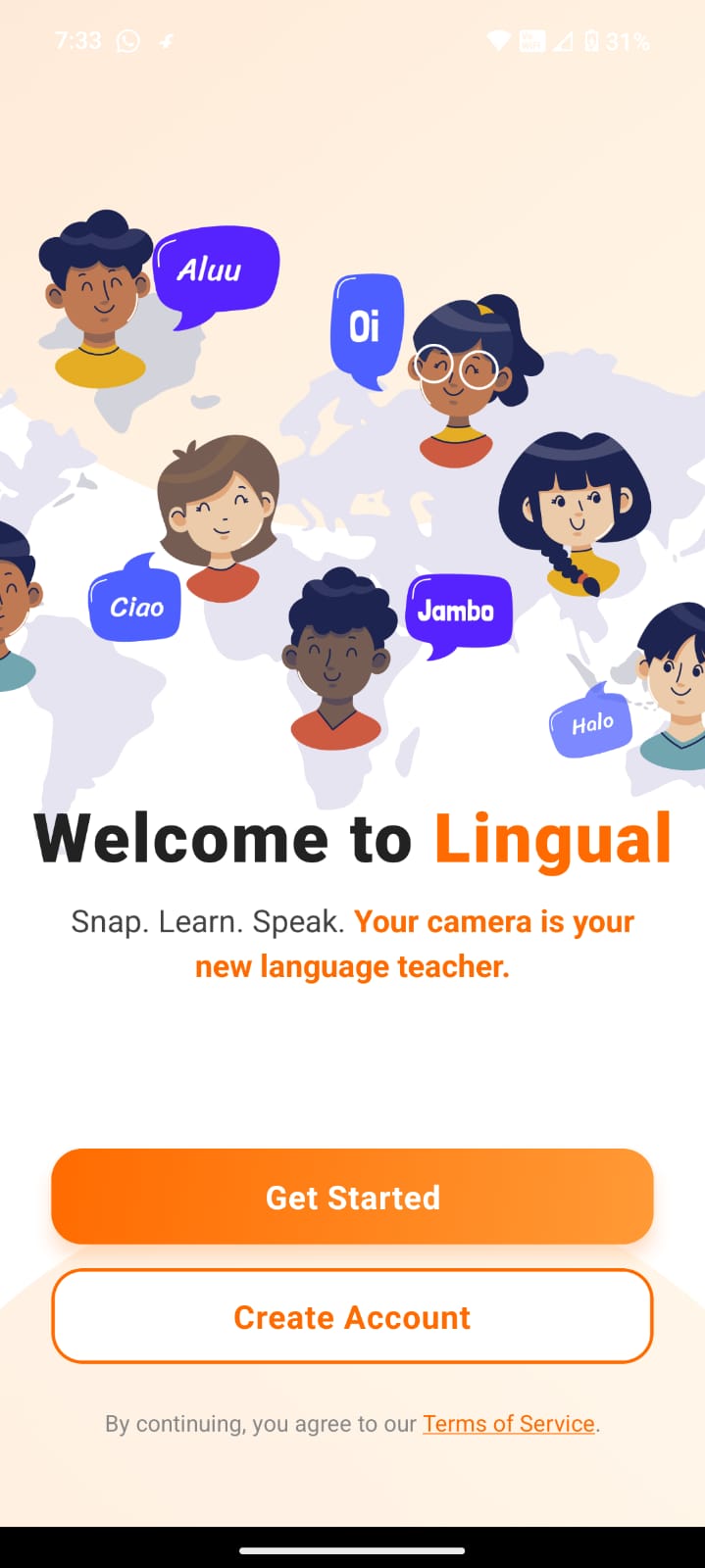 Landing Screen